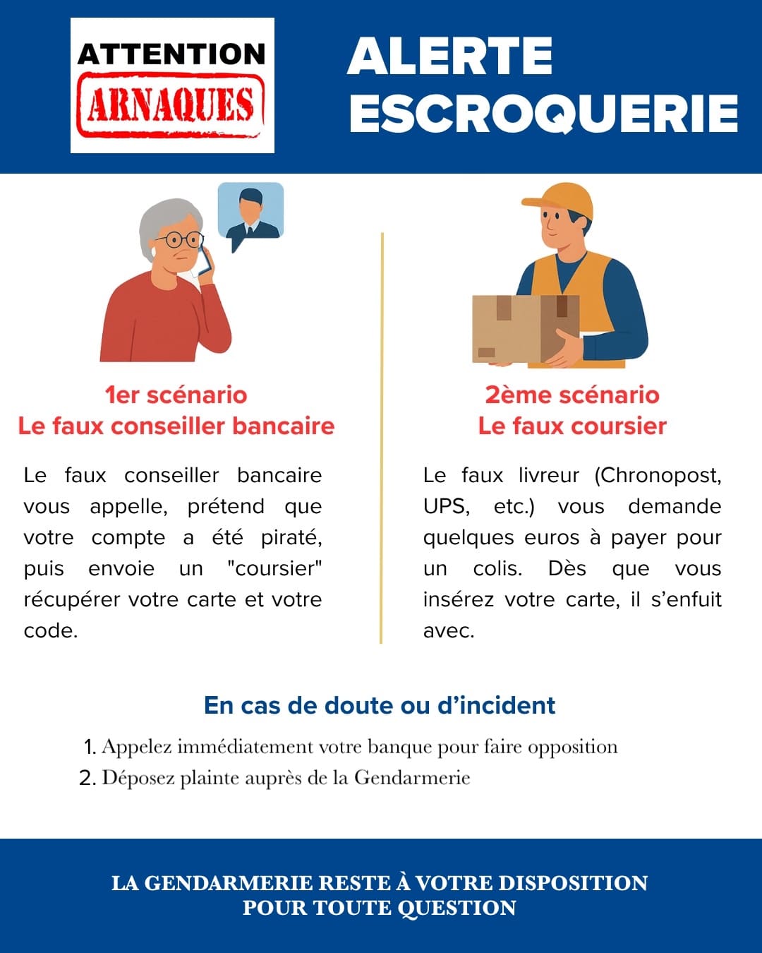 Escroquerie coursiers  - 1